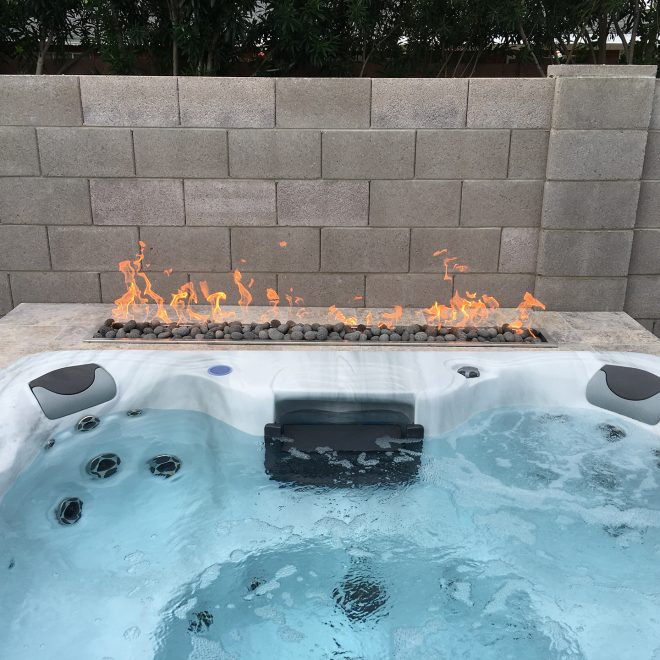 Hot Tub with Fire